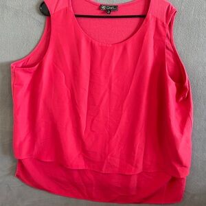 DG2 Bright Pink Women’s Dress Layered Tank Top